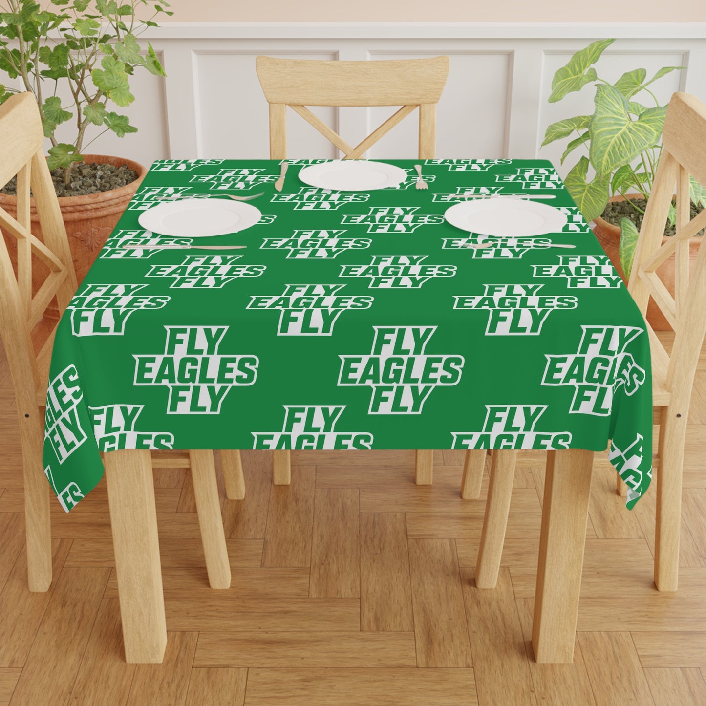 Fly Eagles Fly Washable Reusable Tablecloth