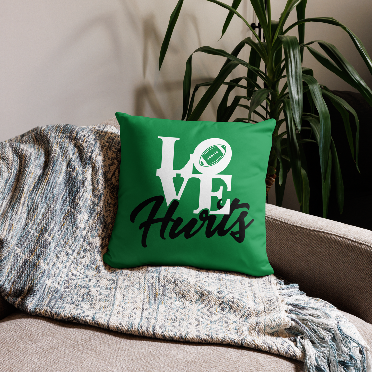 Love Hurts Throw Pillow