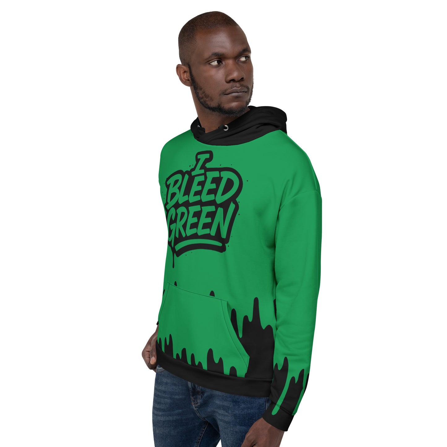 I Bleed Green Eagles Fan All Over Print Hoodie