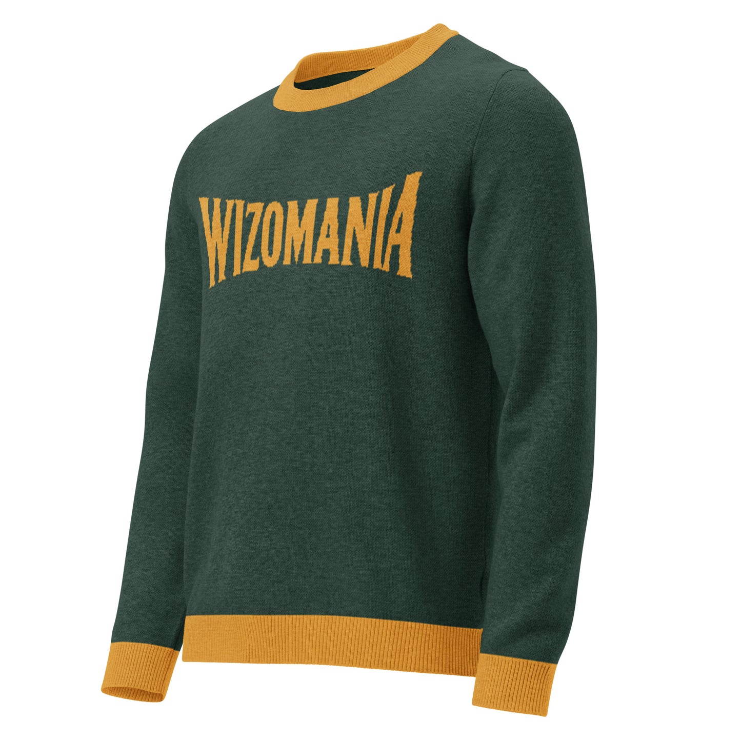 WIZOMANIA Knitted crew neck sweater
