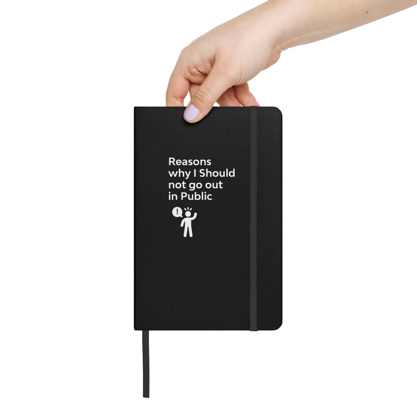 Go Outside Hardcover bound notebook with pocket