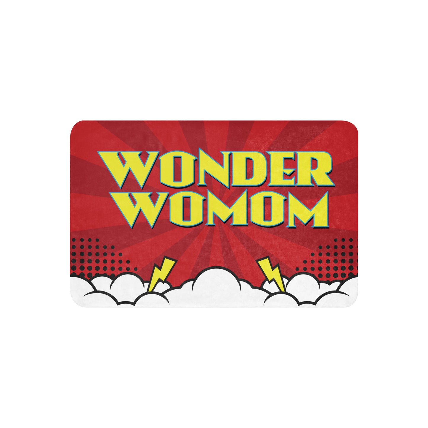 Wonder WomMom Sherpa blanket