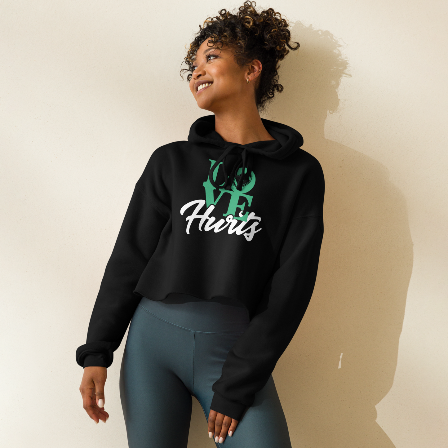 Love Hurts Women's Crop Hoodie