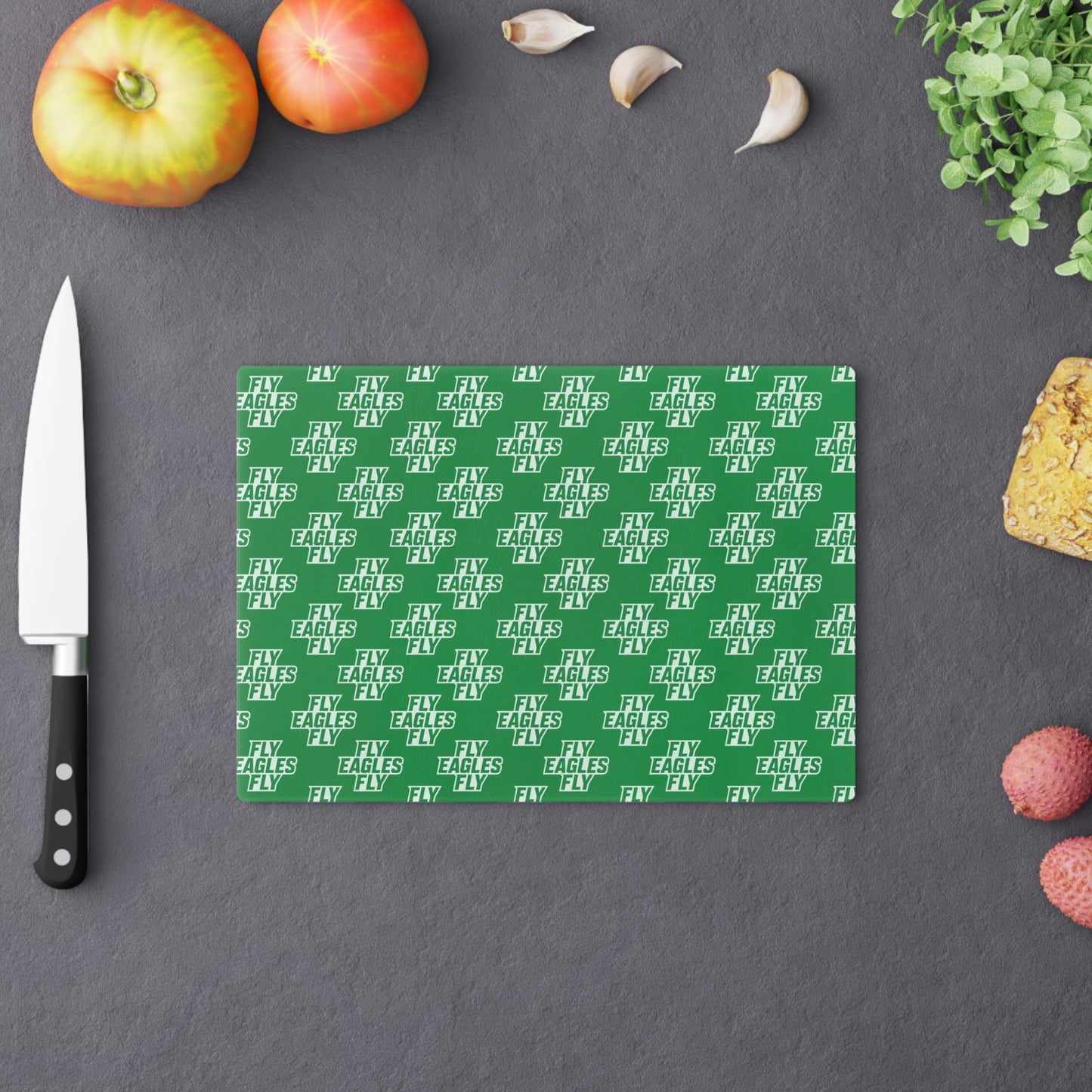 Fly Eagles Fly Tempered Glass Cutting Board