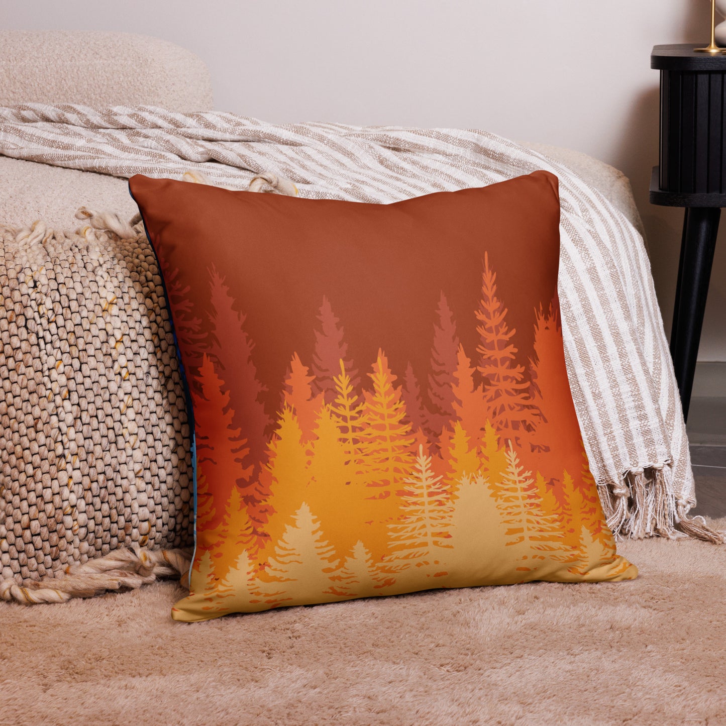 Reversible Fall & Winter Pillow – Seasonal Double-Sided Accent