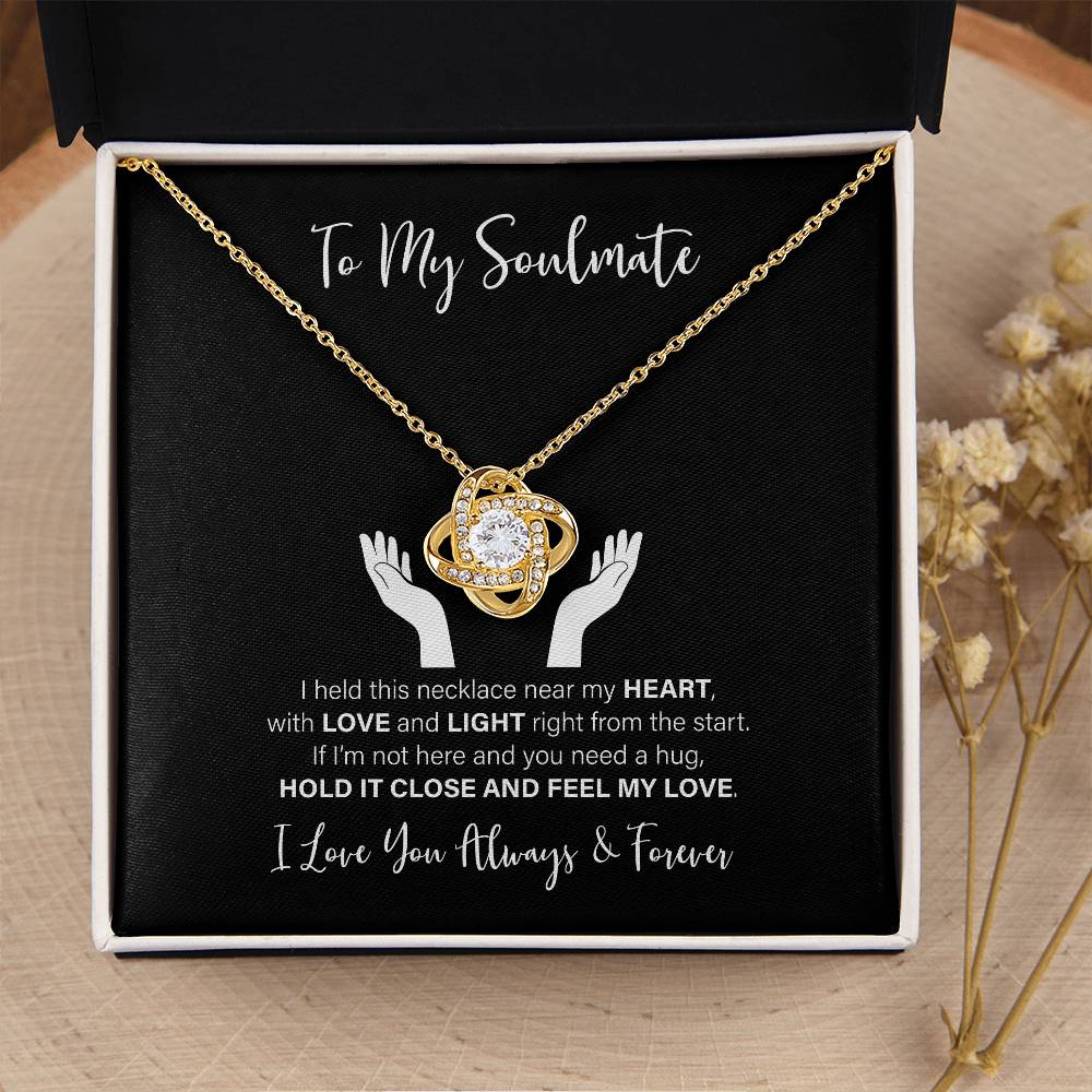 To My Soulmate - Love Knot Necklace