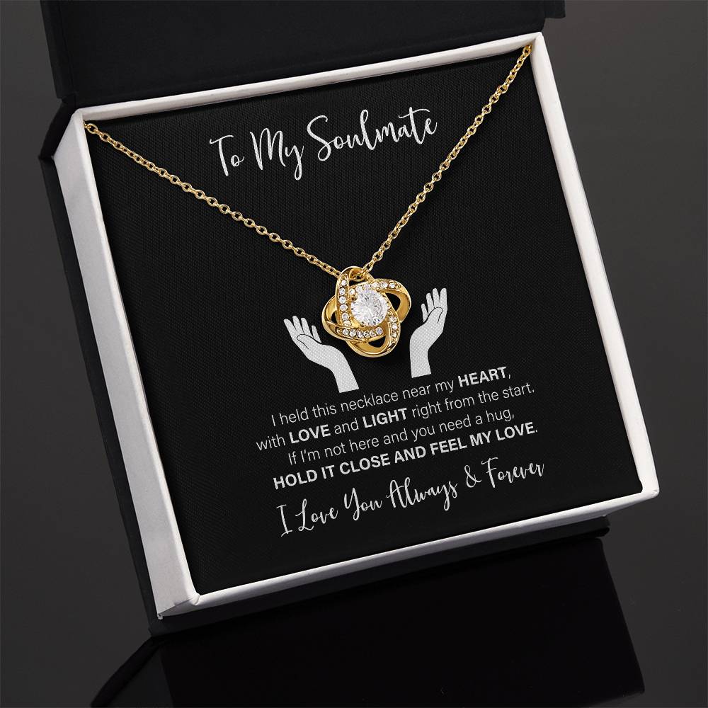 To My Soulmate - Love Knot Necklace