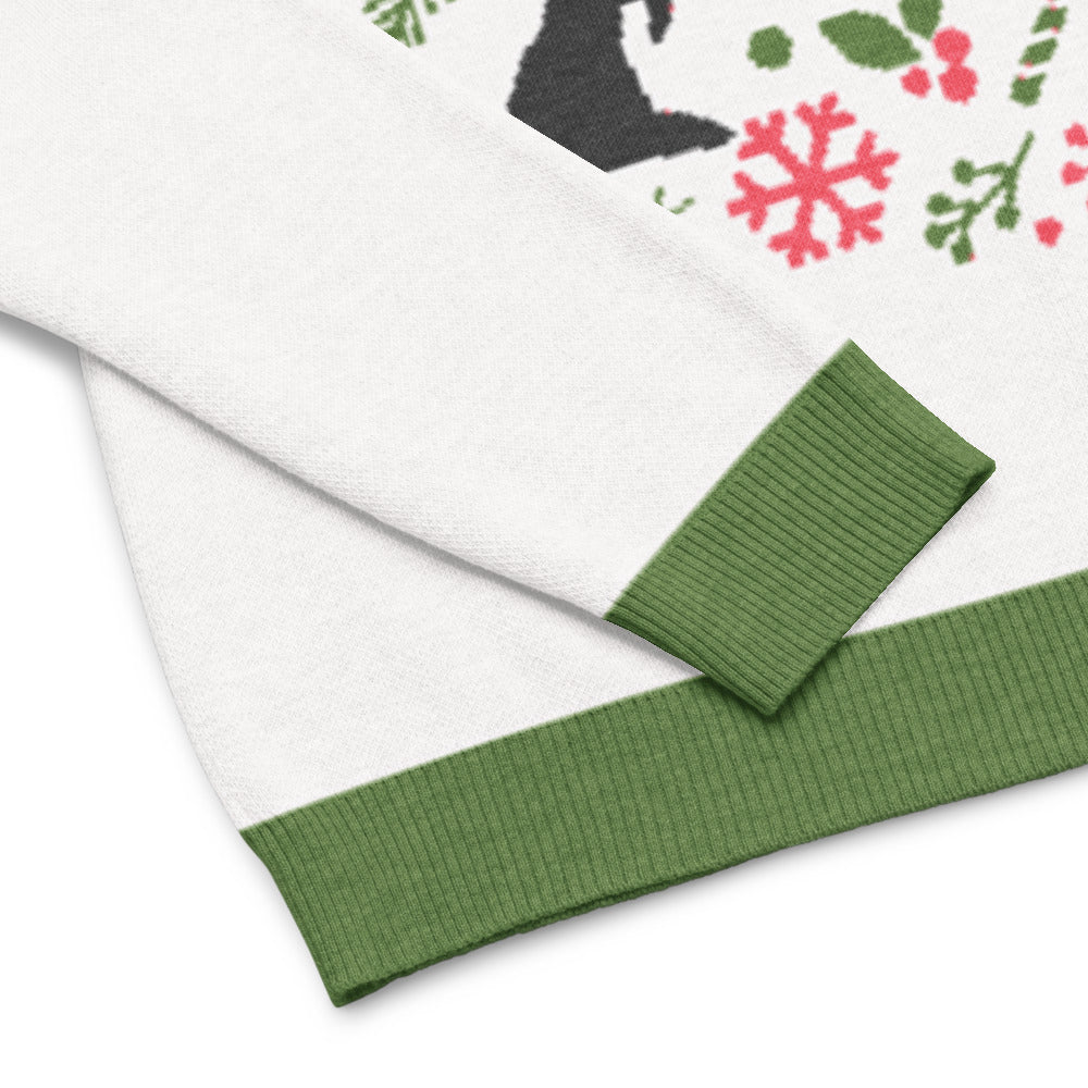 Naughty, Nice, Wicked Ugly Christmas Sweater Green