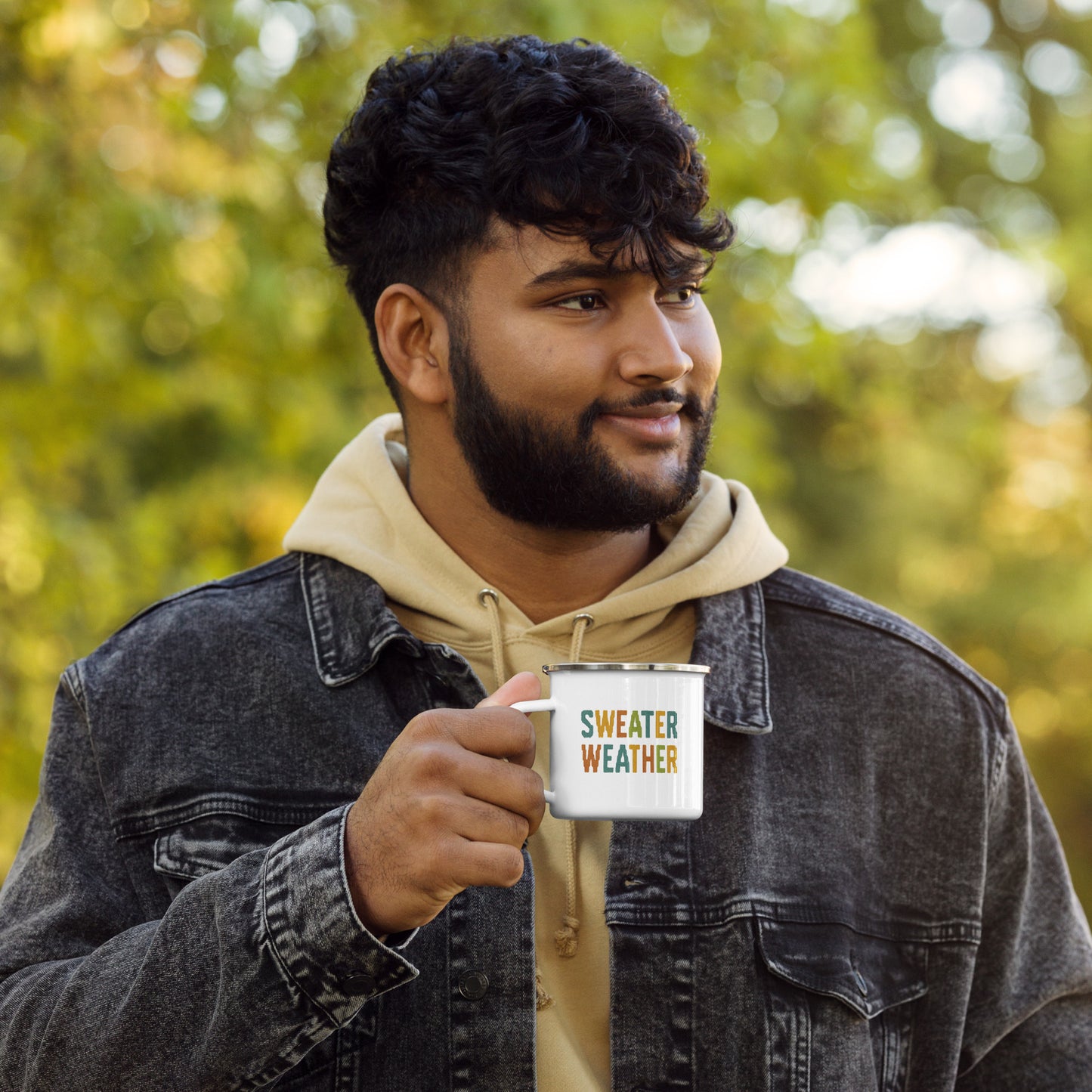 Sweater Weather Enamel Mug