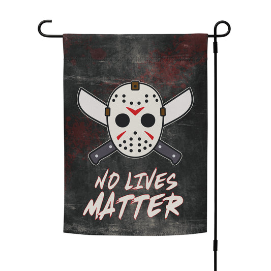 No Lives Matter Garden Flag – Horror Halloween Outdoor Décor