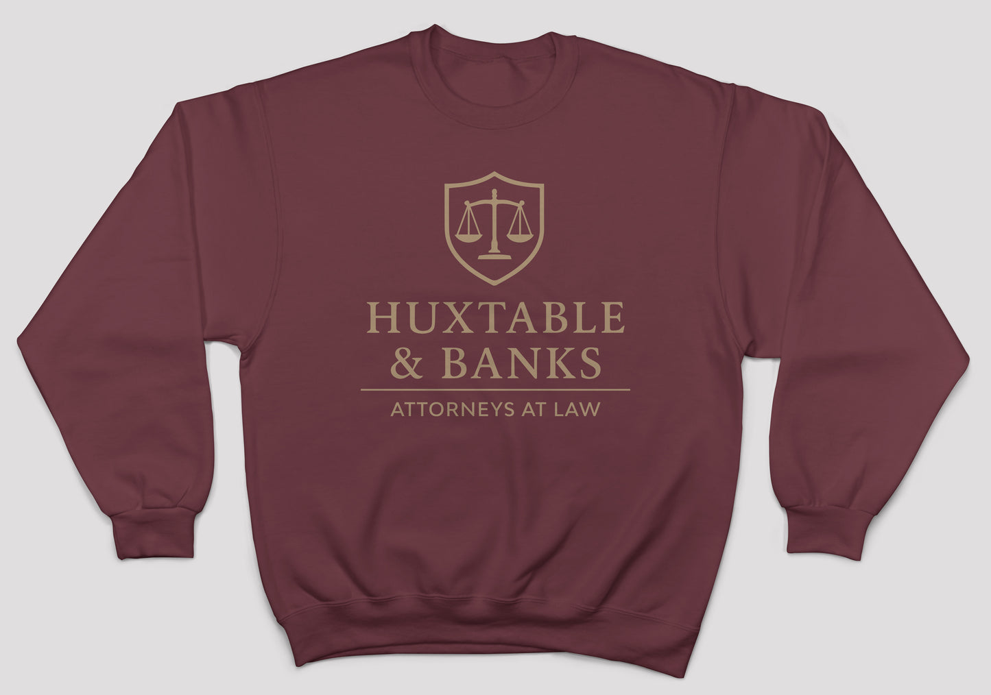 Huxtable and Banks  Sitcom Throwback Oversized Heavyweight Sweatshirt