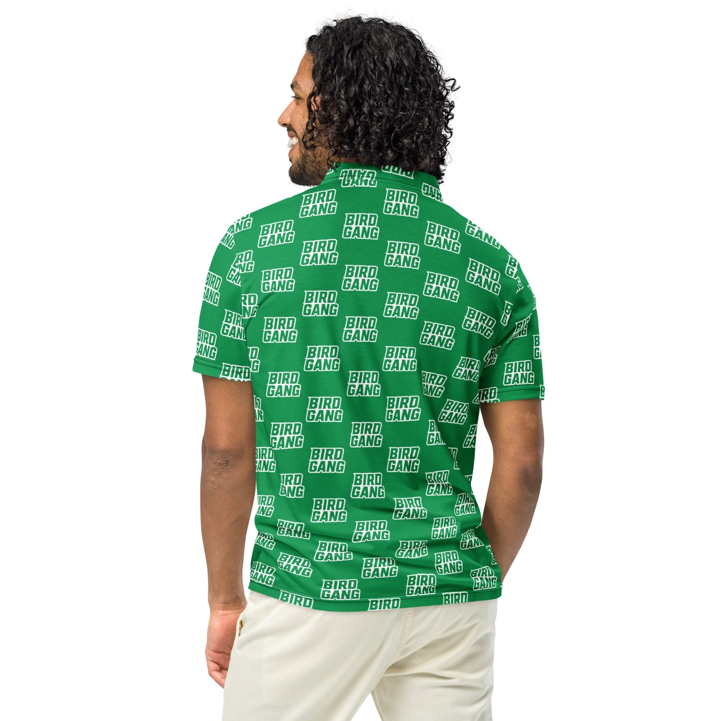 Bird Gang All Over Men’s Slim Fit Polo