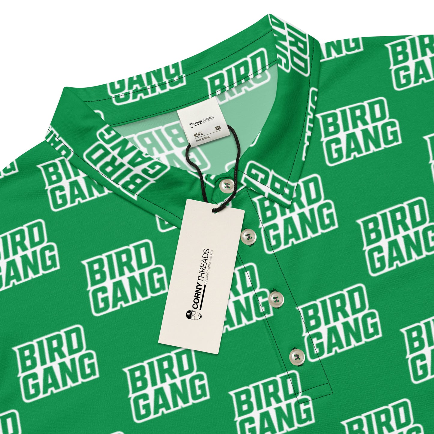 Bird Gang All Over Men’s Slim Fit Polo
