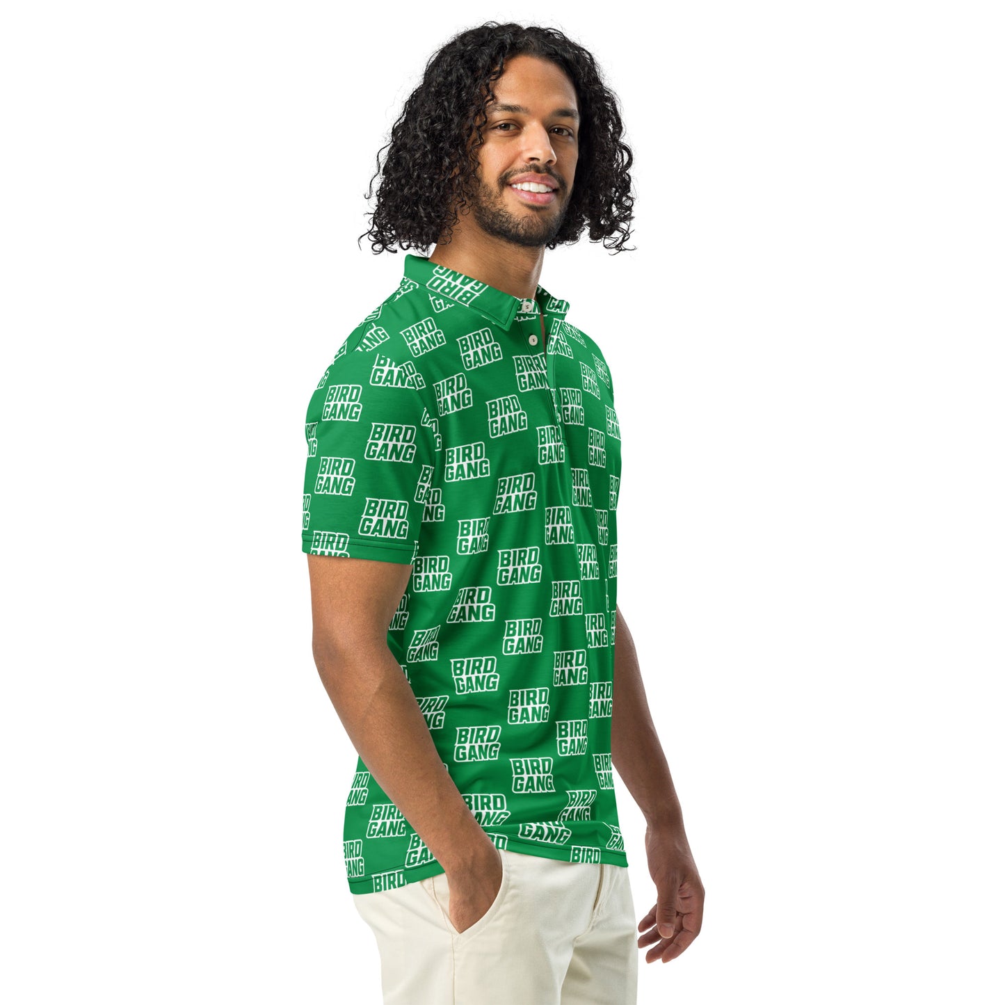 Bird Gang All Over Men’s Slim Fit Polo