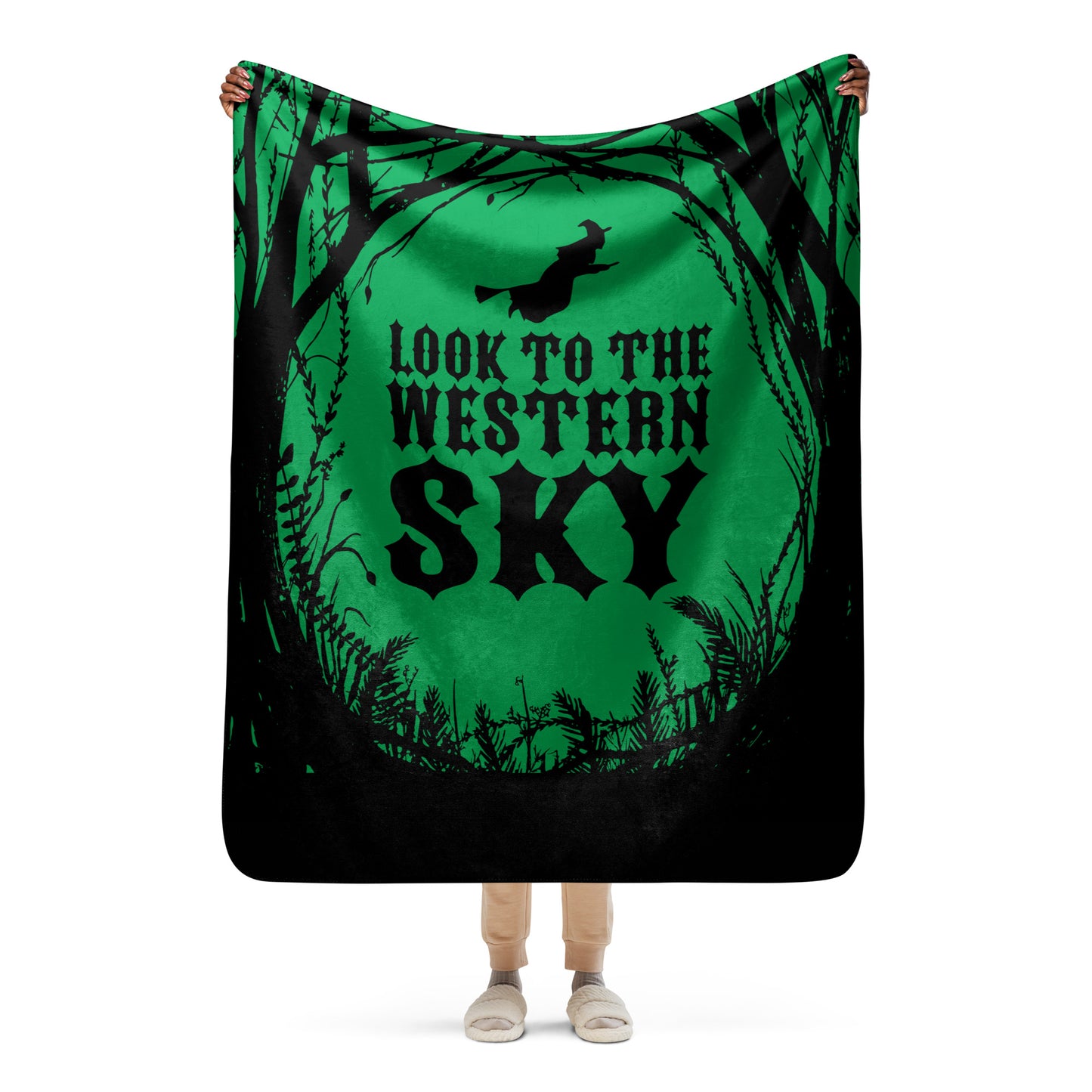 Look to the Western Sky Sherpa Blanket