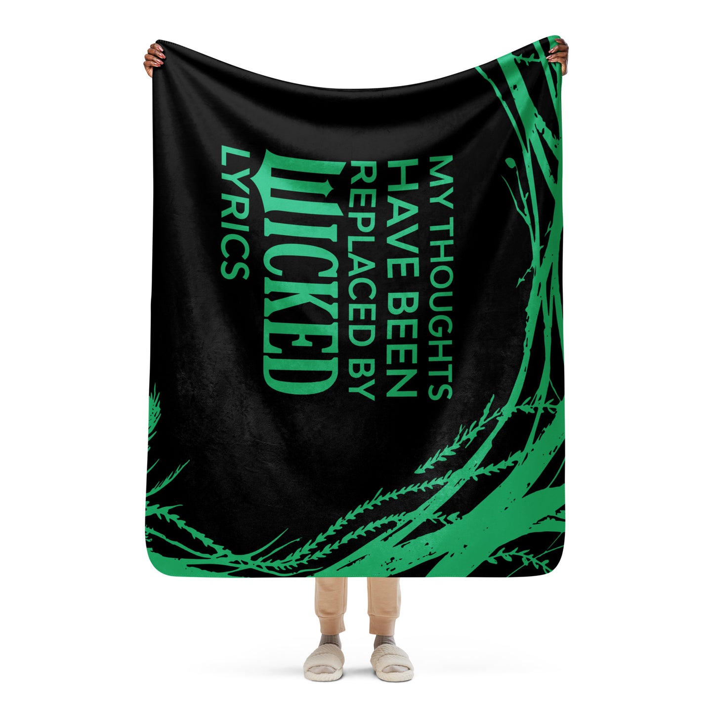 My Thoughts Have Been Replaced Sherpa Blanket