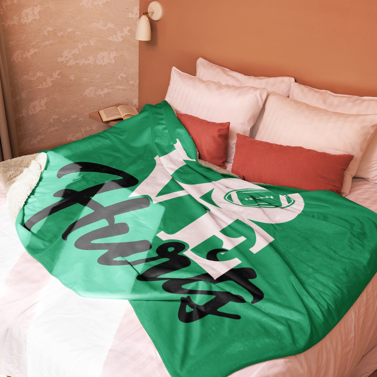 Love Hurts Eagles Sherpa blanket