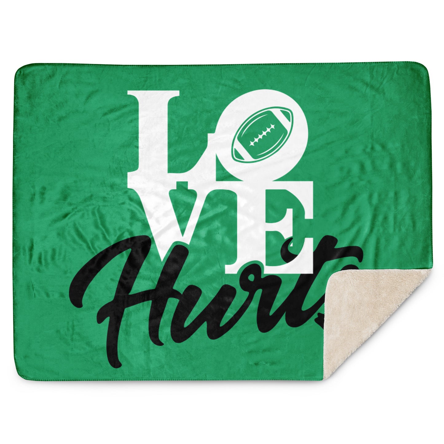 Love Hurts Eagles Sherpa blanket
