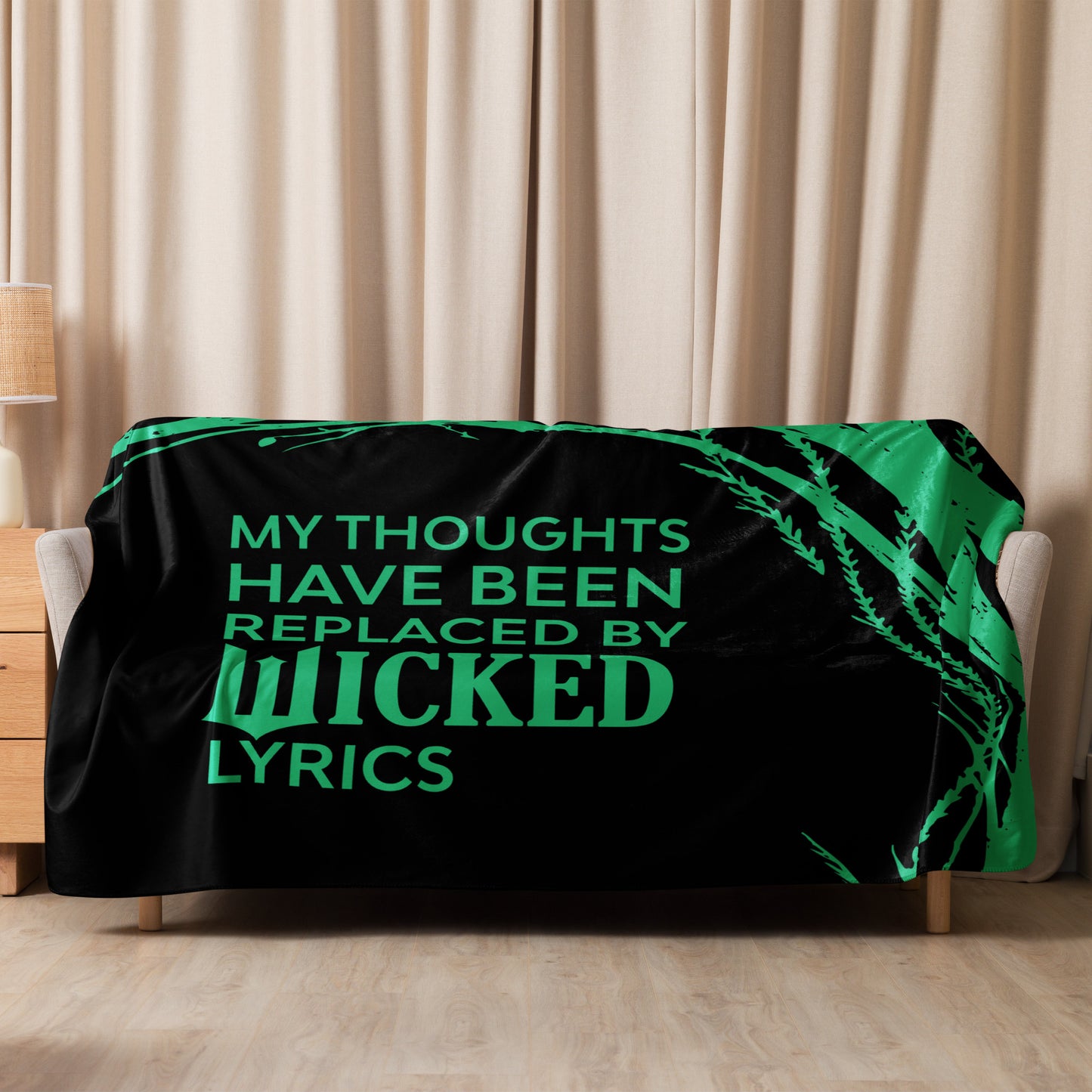 My Thoughts Have Been Replaced Sherpa Blanket