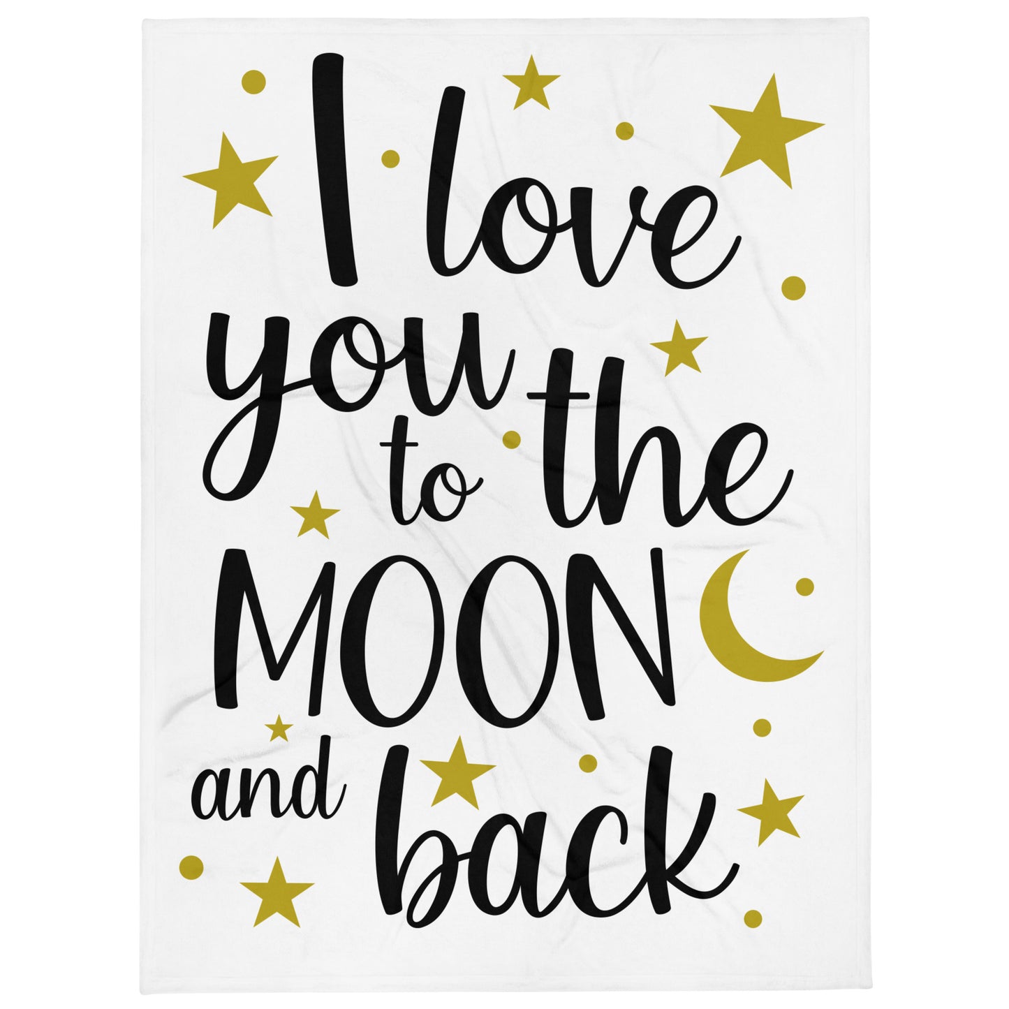 I Love You to the Moon Blanket