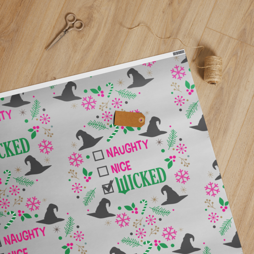 Naughty, Nice, Wicked Wrapping Paper Roll