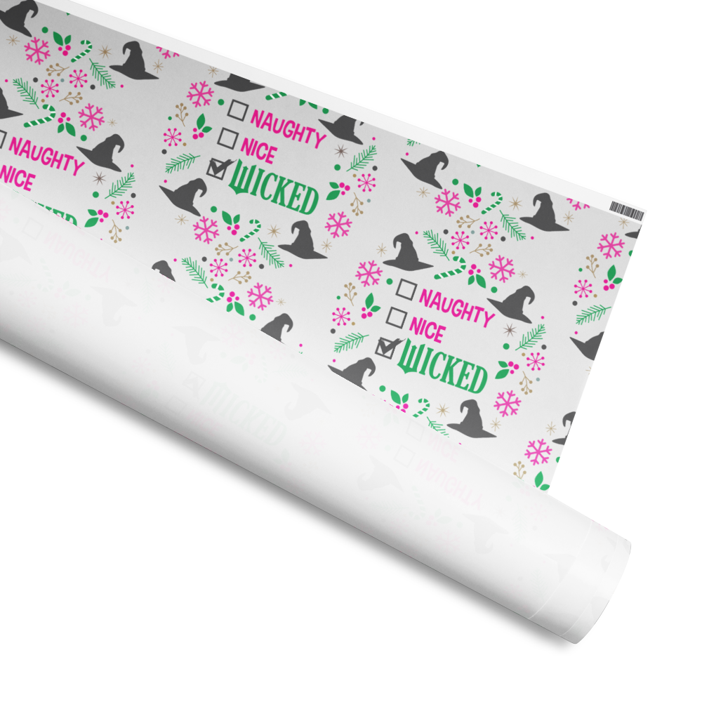 Naughty, Nice, Wicked Wrapping Paper Roll