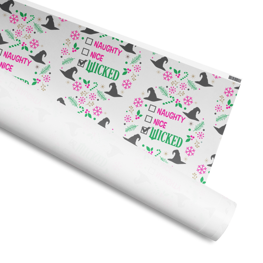 Naughty, Nice, Wicked Wrapping Paper Roll